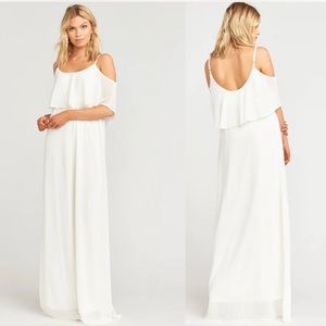 Show me your MuMu Caitlin Ruffle Maxi Dress